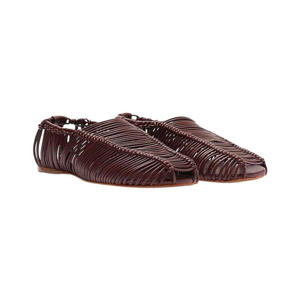 Farm Rio Macrame Leather Ballerina Flat